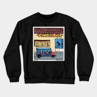 Landville USA Fish Drive-Thru Funny Fishing Novelty Gift Crewneck Sweatshirt